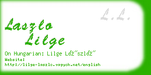 laszlo lilge business card